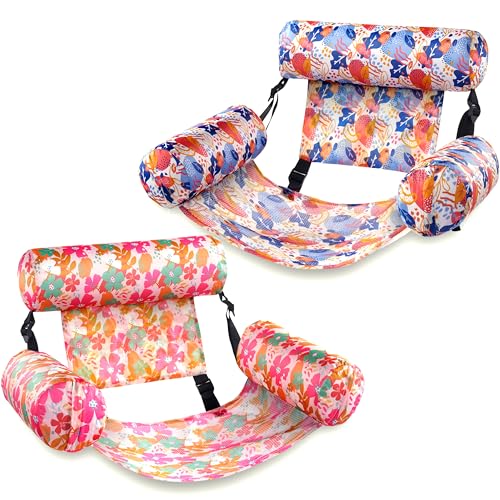 2 Pack Inflatable Pool Floating Lounge Chairs V154