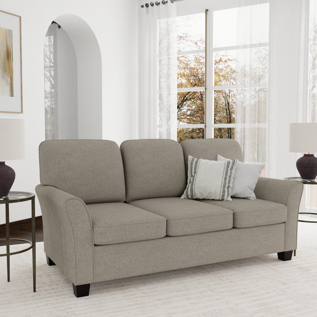 Greige Upholstered Sofa C7587