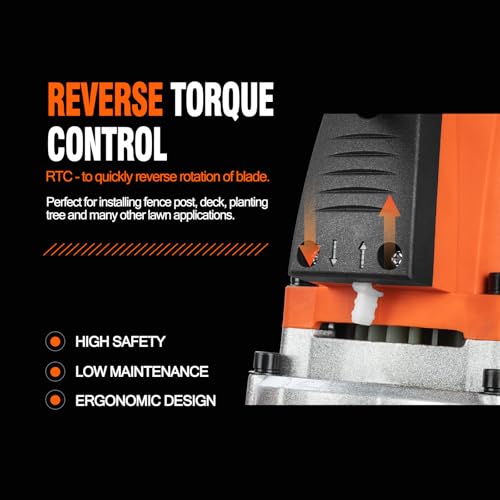1700W Corded Electric Earth Auger with Drill Bit X397