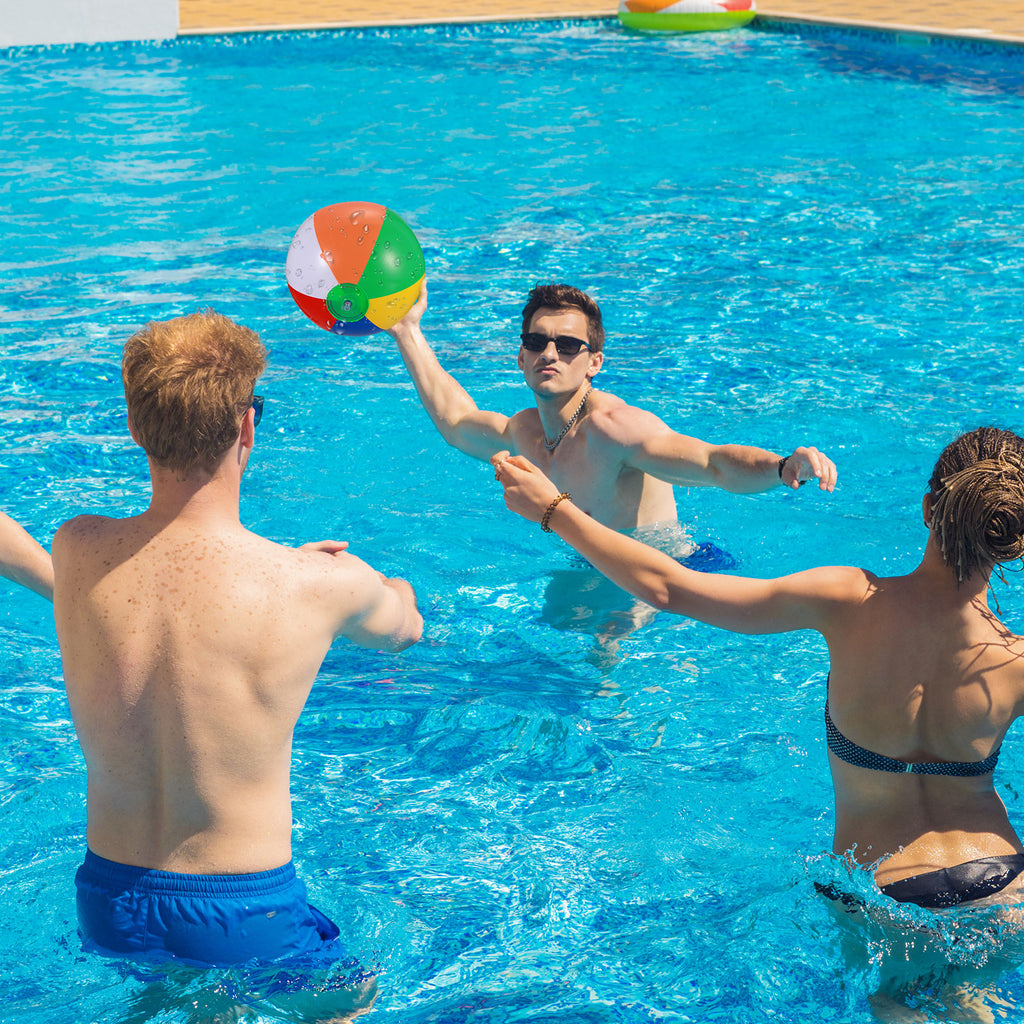 12 Pcs Inflatable Beach Balls Pool Toys G99809