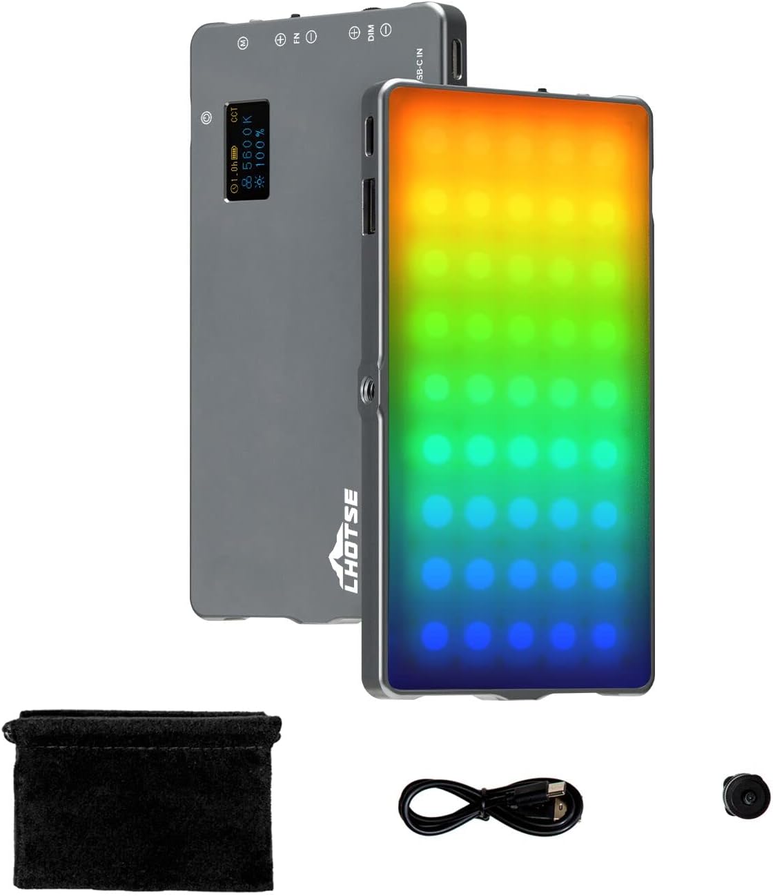 RGB Video Light Panel with Aluminum Alloy Body, Pack of 2 P381396