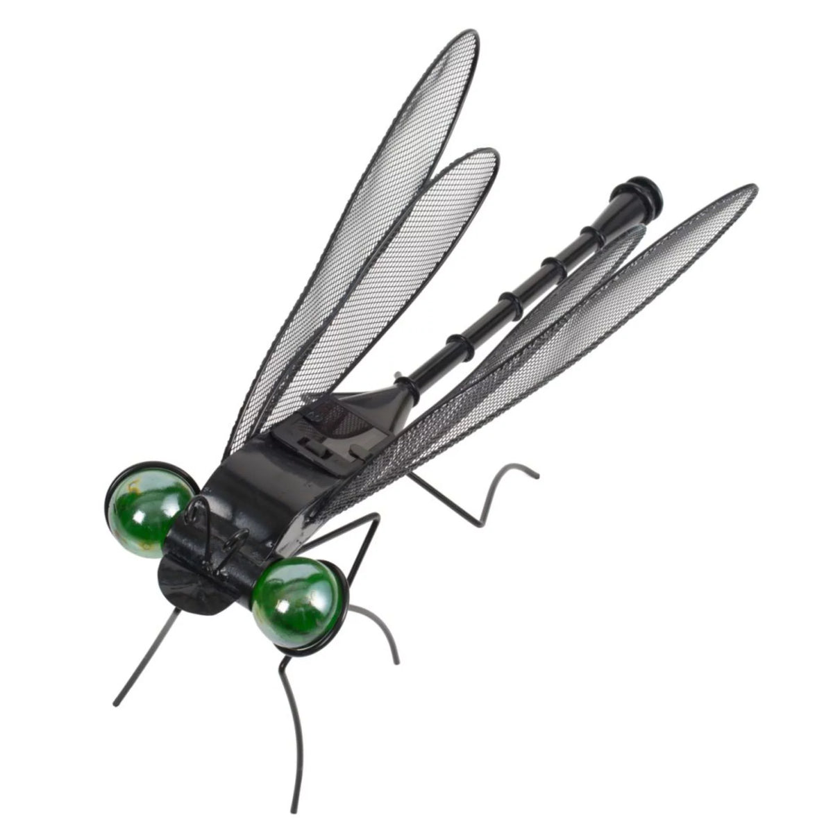Night Black and Green Dragonfly Shaped Decorative Figurine Q7993