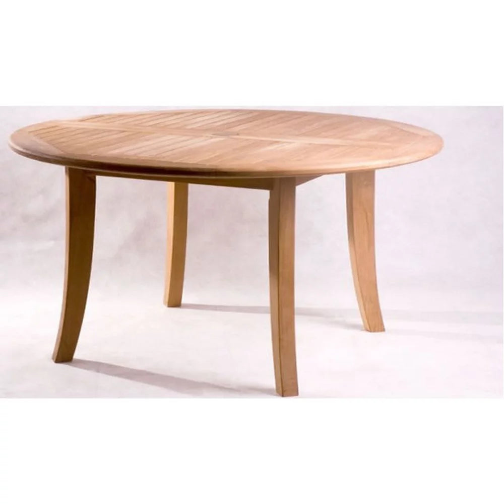 Grade-A Teak 6 Pc Dining Set with 48" Round Table and 5 Stacking Arm Chairs Y870429
