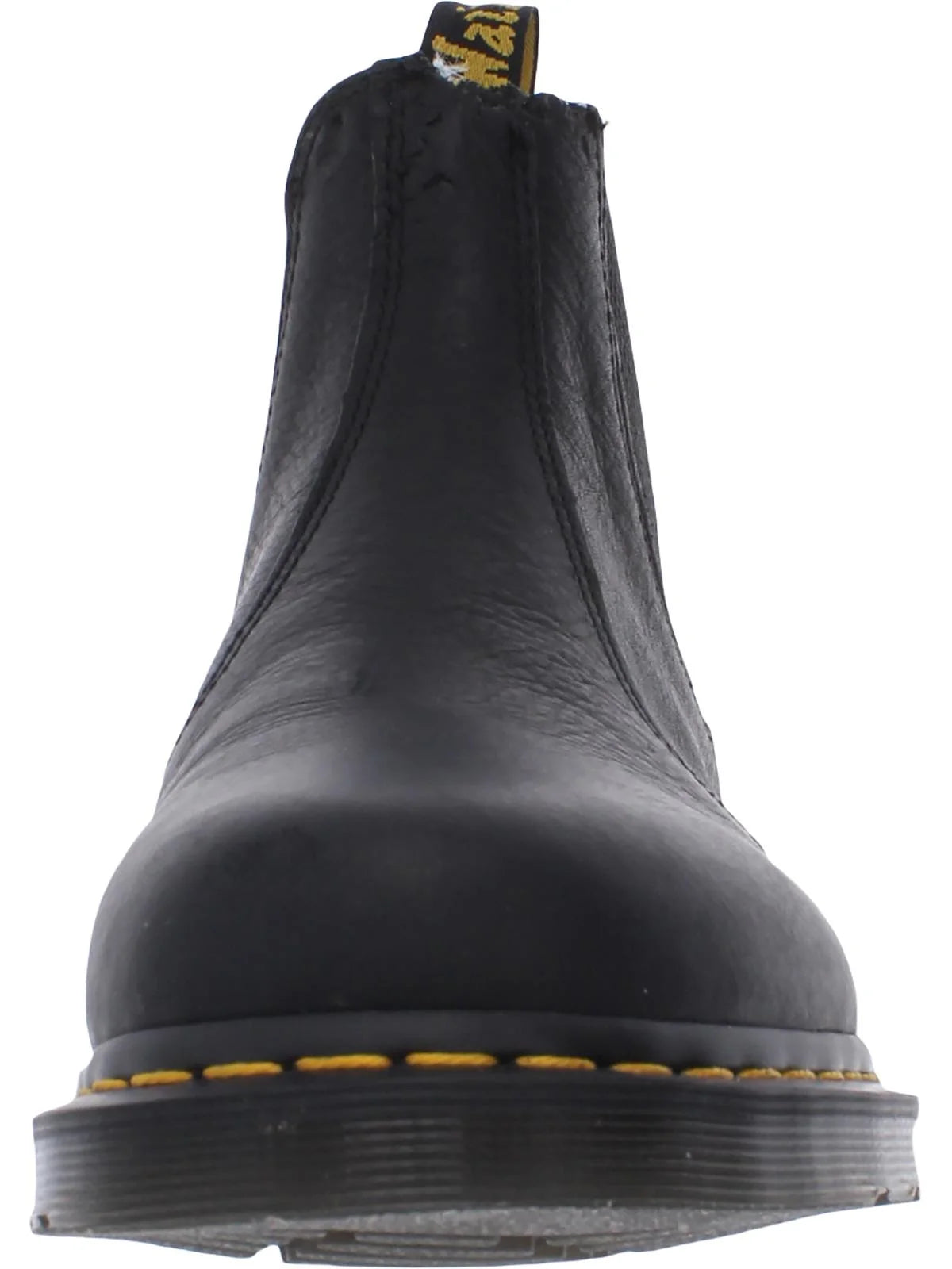 Black Leather Chelsea Boots O738