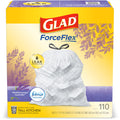 13 Gallon White Drawstring Trash Bags with Febreze Freshness - 110 Count U652