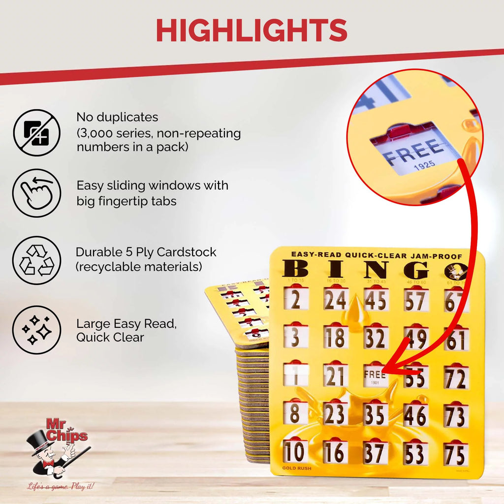 Bingo Cards with Sliding Windows R61206