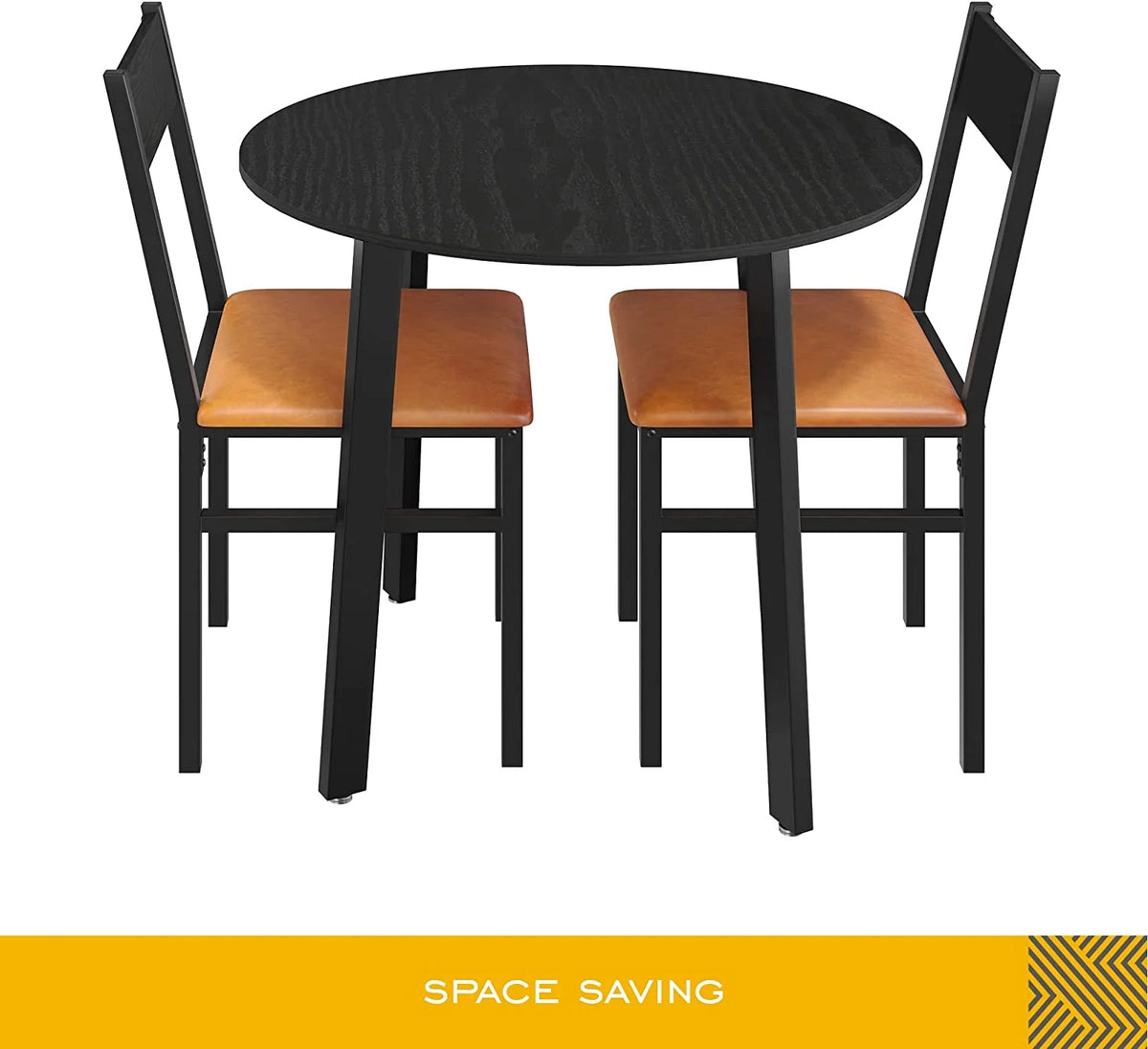 3 Piece Dining Table Set with Cushioned Chairs O77090