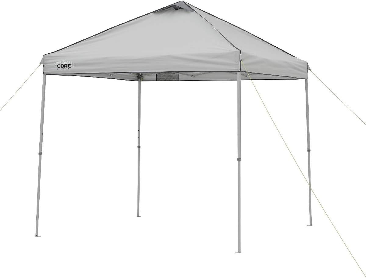 Gray 8 ft x 8 ft Straight Leg Canopy Tent with Carry Bag I320