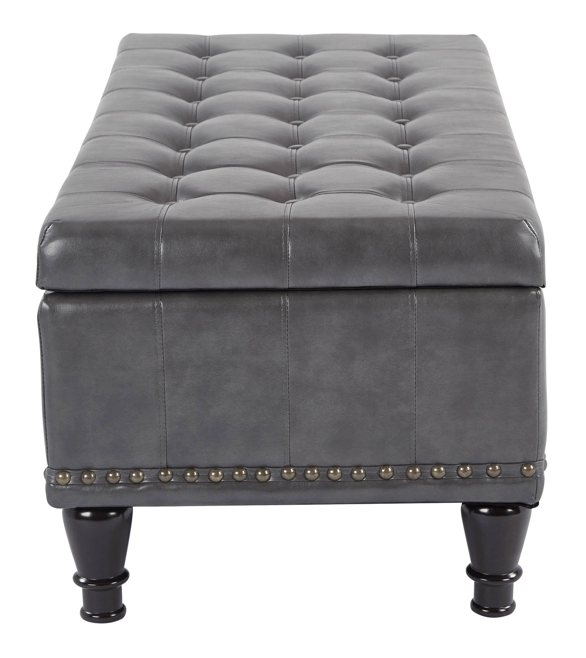 Grey Storage Ottoman V598