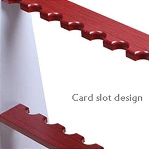 White Floor-Standing Wooden Billiard Cue Rack for 10 Cues F1708