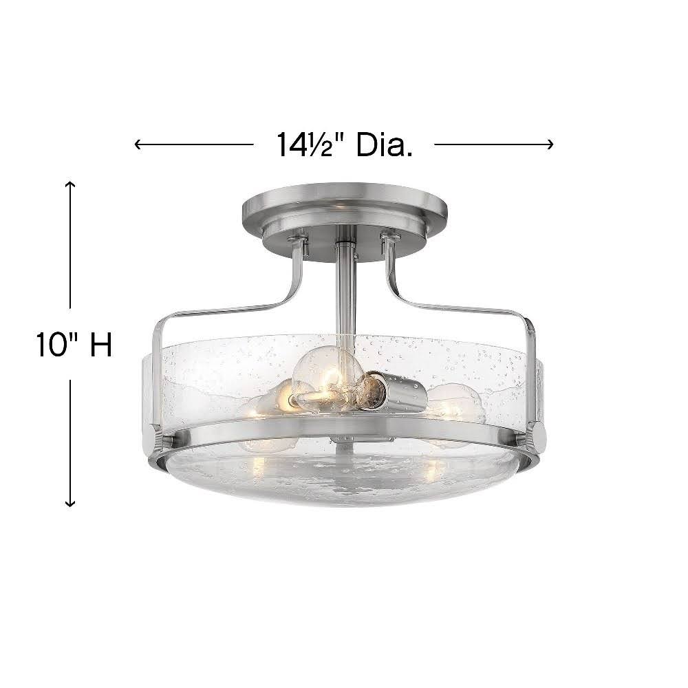 Three Light Semi-Flush Mount F334