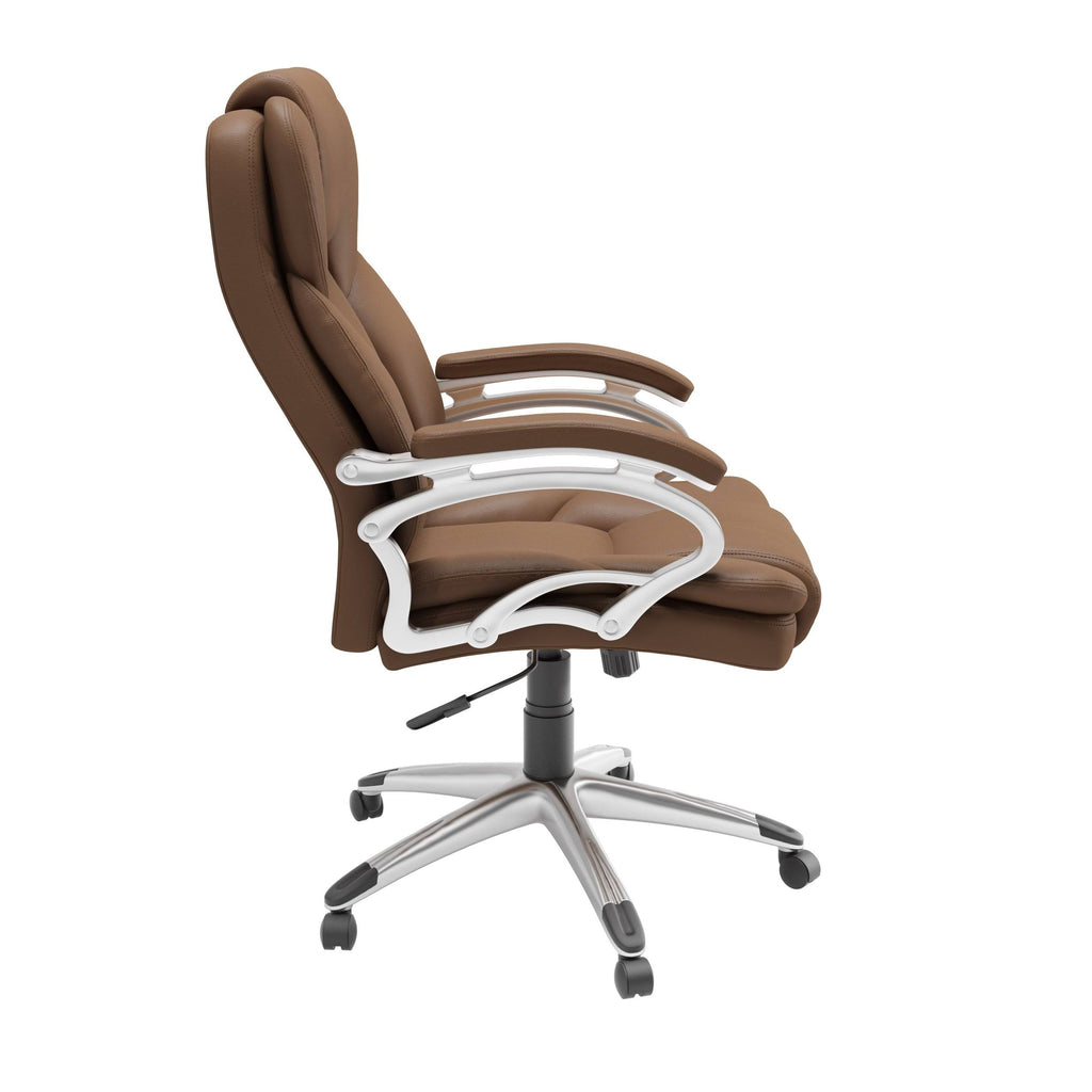 Caramel Brown Leatherette Executive Office Chair F273