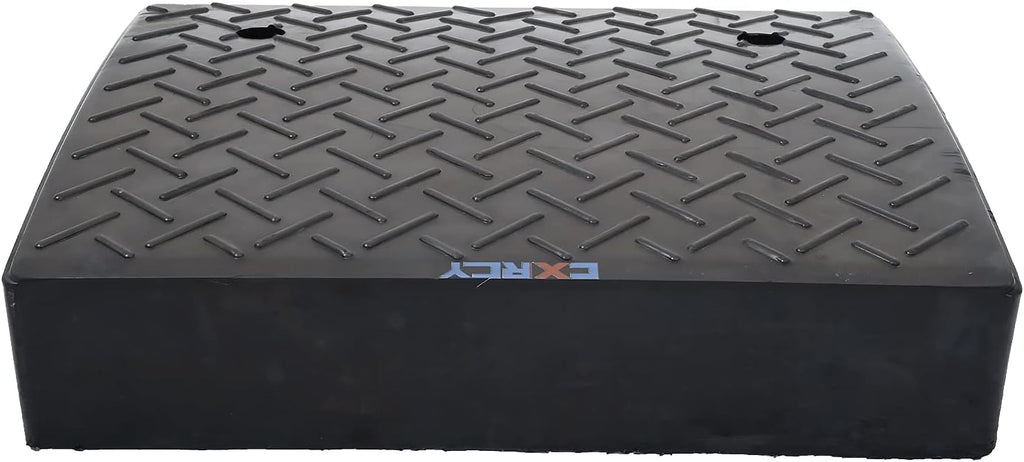Rubber Curb Ramp 5.3" Rise 2 Pack Black Threshold Ramps with 4 Expansion Bolts G646957