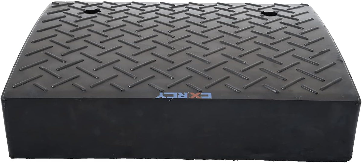 Rubber Curb Ramp 5.3" Rise 2 Pack Black Threshold Ramps with 4 Expansion Bolts G646957