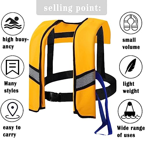 Adult High Buoyancy Manual Inflatable Swim Vest W3357