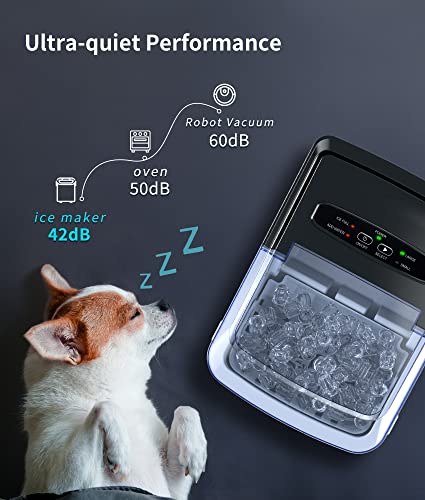 Nugget Ice Maker Countertop 33 lbs Self-Cleaning Stainless Steel V4127