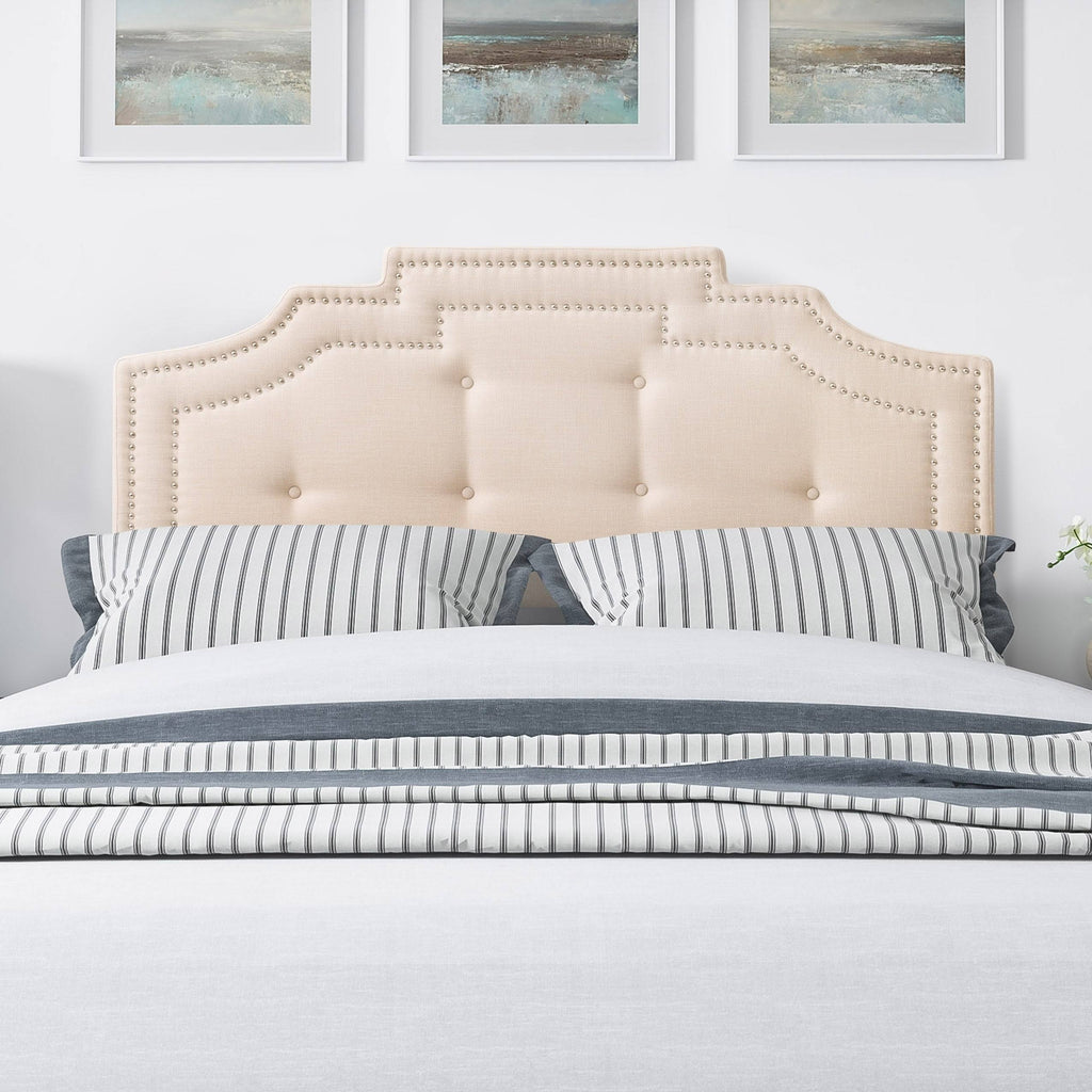 Navy Blue Button Tufted Headboard E1202