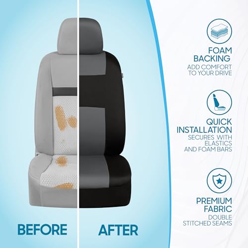Solid Black Full Set Car Seat Covers O612528