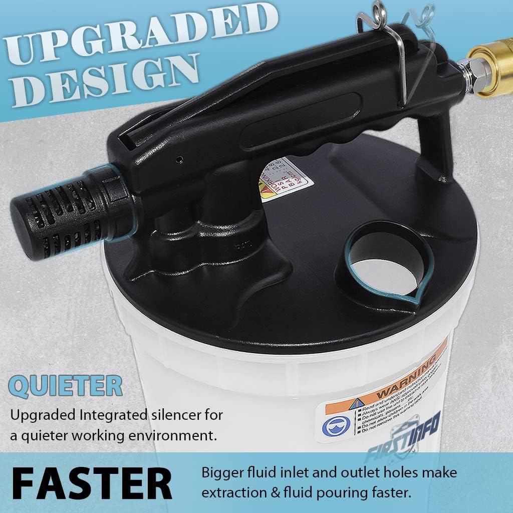 1.8 Liter Vacuum Brake Bleeder Extractor Kit with Silicone Bleeding Hose K33858
