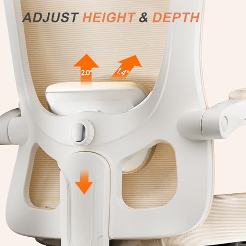 Ergonomic High-Back Mesh Office Chair with Footrest R554843
