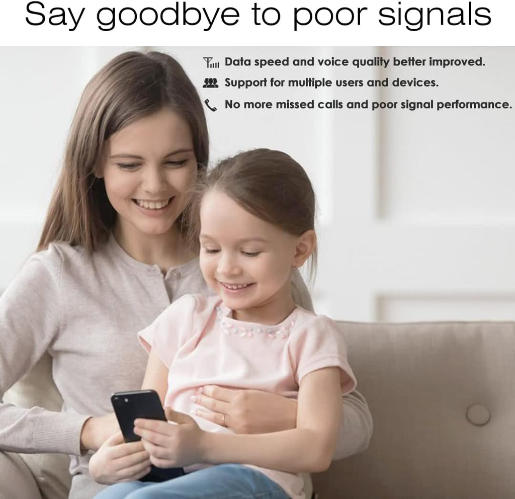 Cell Phone Signal Booster Kit, 2G/3G/4G LTE, 5G Ready Q87659