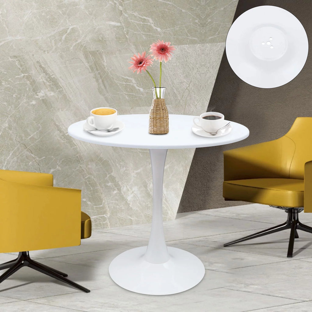 White Round End Table with MDF Top Z7967