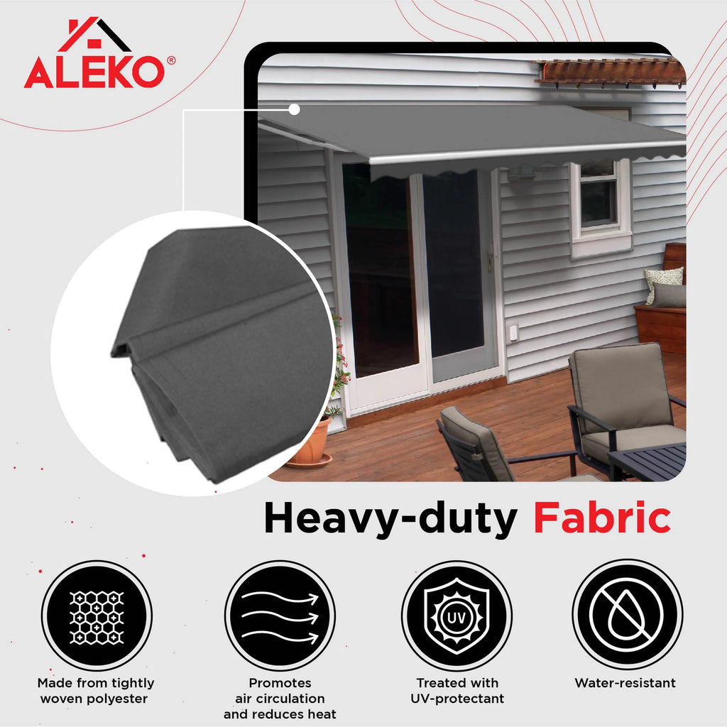 10' x 8' Retractable Patio Awning Y255053