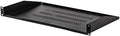 1U 19-Inch Vented Rack Mount Cantilever Server Cabinet Shelf 10.5-Inch Deep Black 5-Pack H38608