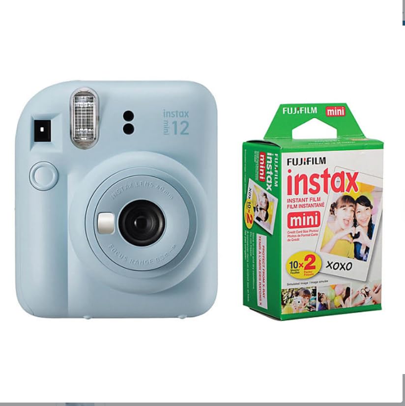 Blue Instant Camera with 20 Sheets Film V56032