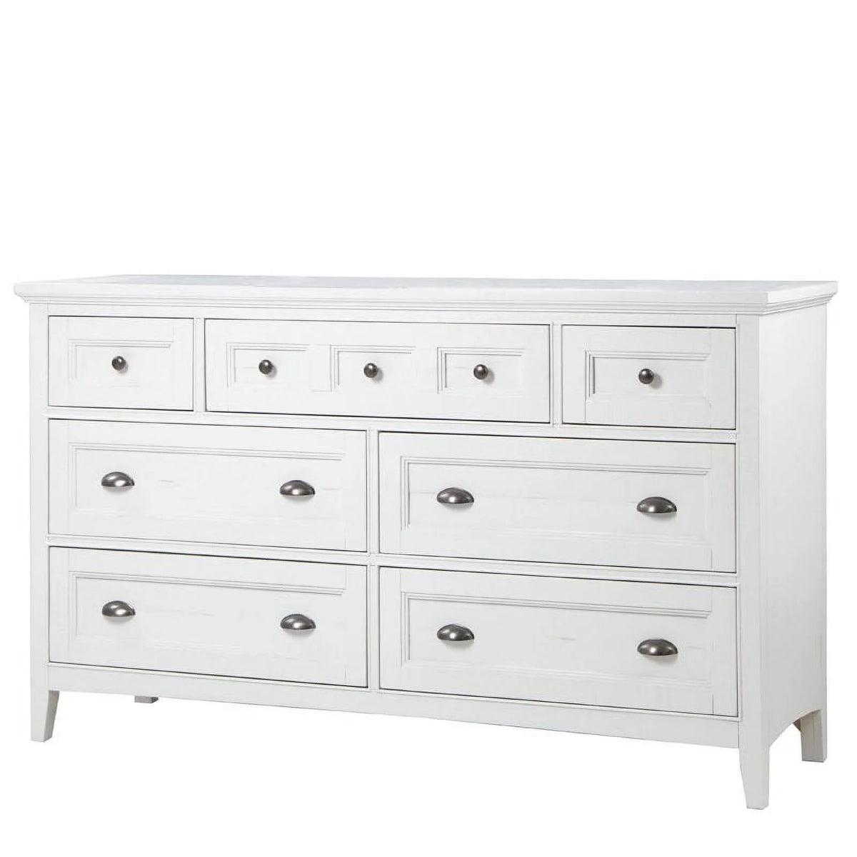 Soft White 7 Drawer Dresser C665124