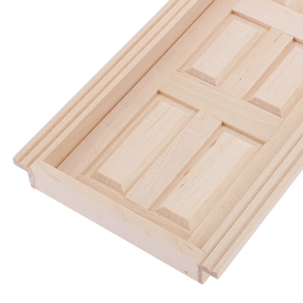 Unpainted Wooden Exterior Door with Frame K67904