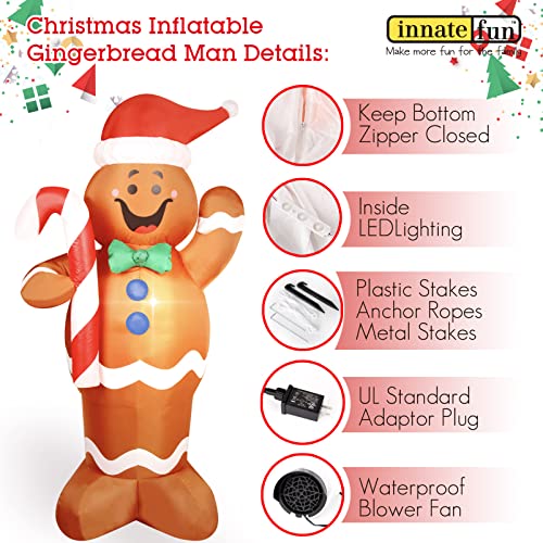 8 Feet Tall Lighted Inflatable Christmas Nutcracker Yard Decoration D1666