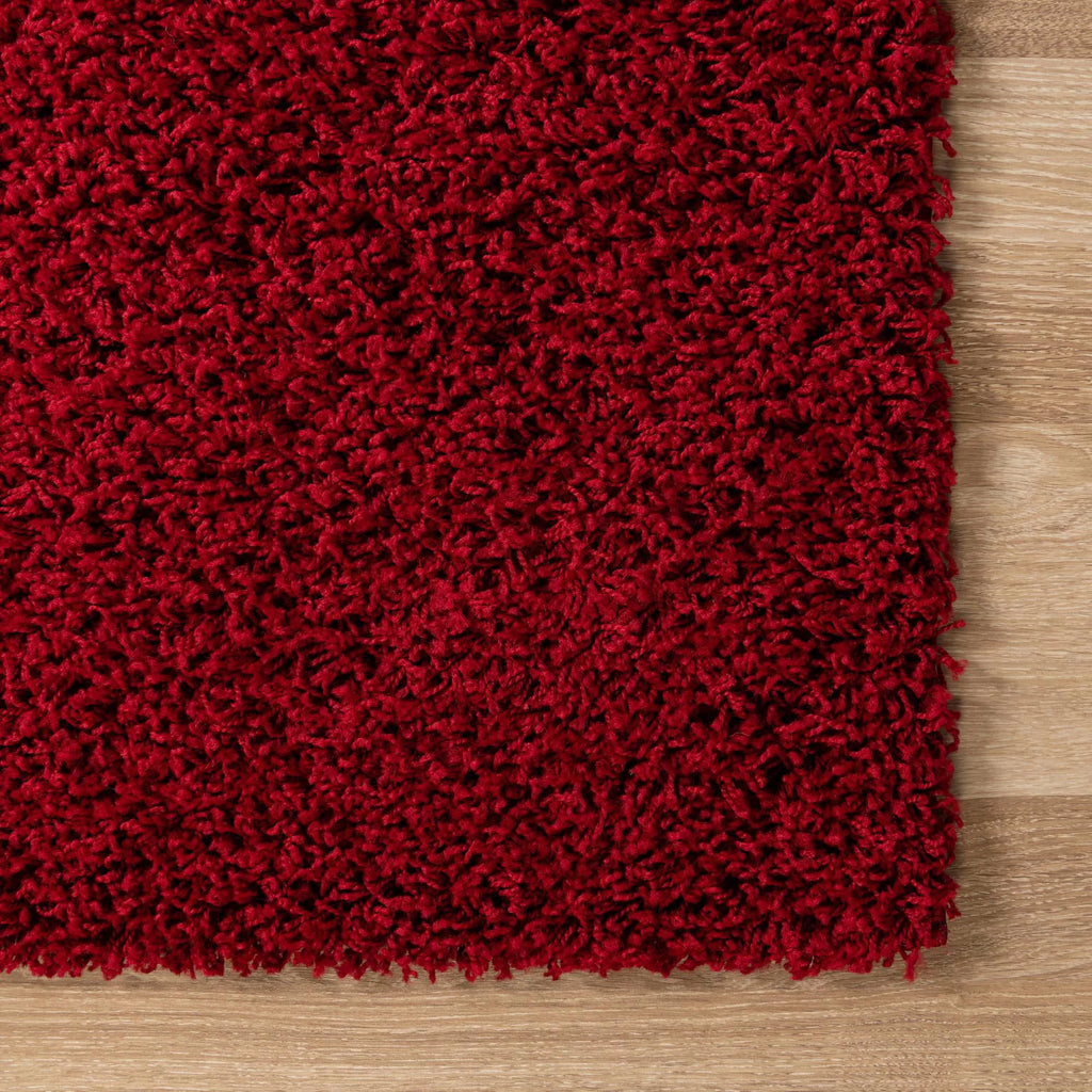 Cherry Red 7' x 10' Shag Rug H299