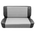 Safari Fold and Tumble Seat Black Vinyl Grey Cloth J668