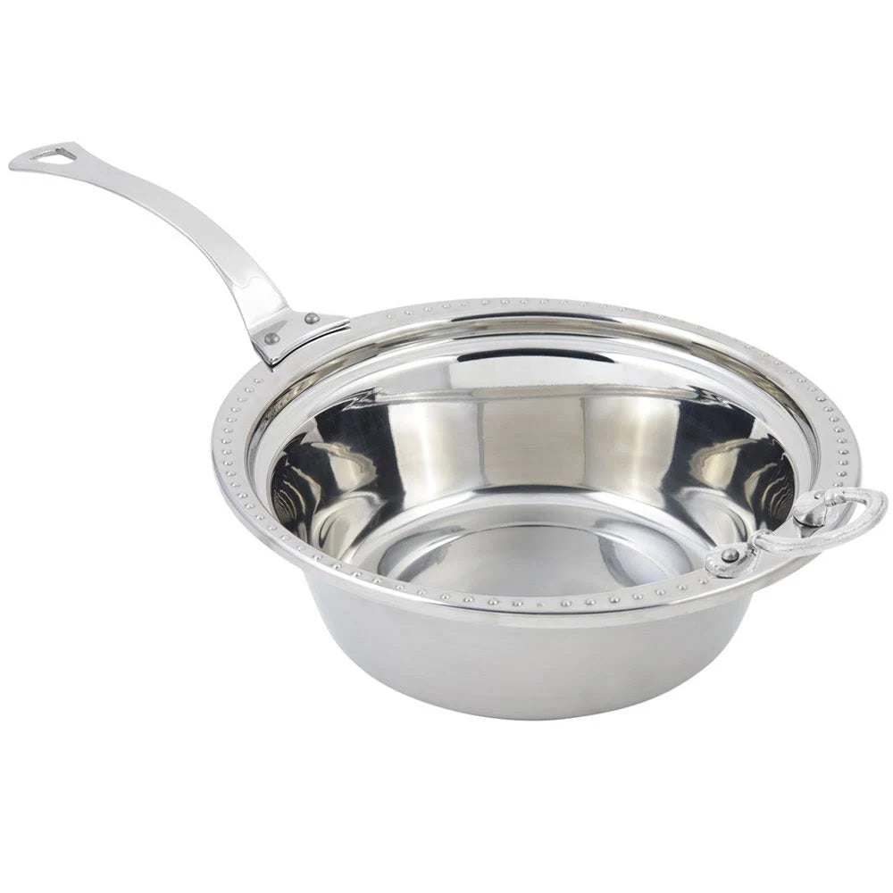 Stainless Steel 4 Qt. Casserole Food Pan with Long Stainless Steel Handle A15043
