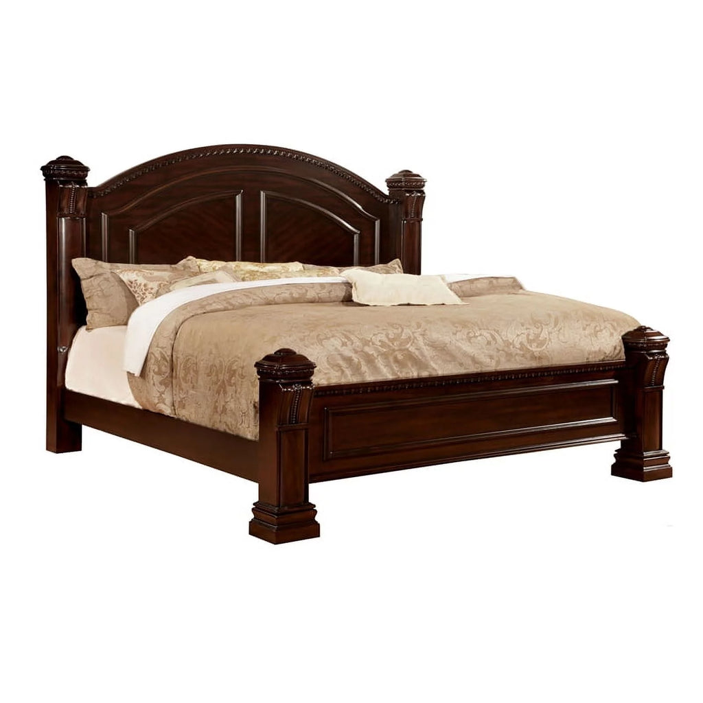 King Panel Wood Bed D9222